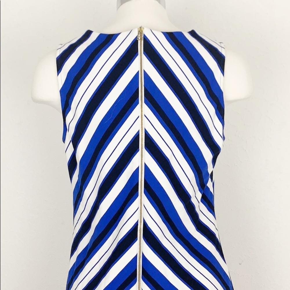 A Pea in the Pod Taylor Black & Blue Shift Dress - Picture 6 of 7
